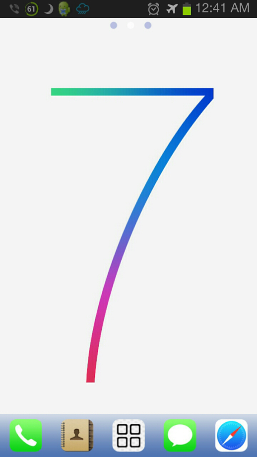 iOS 7 iPhone Theme Go Launcher