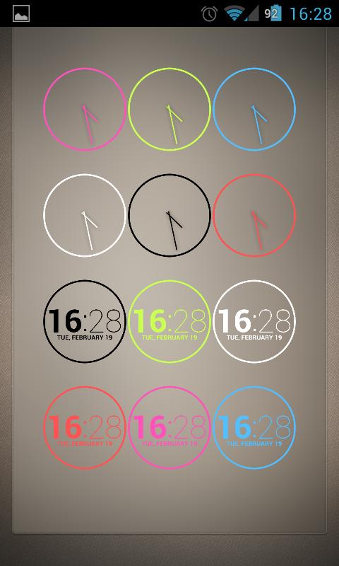 Nexus 4 Date Clock UCCW Skin