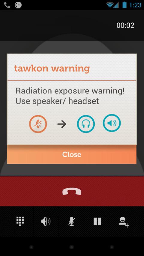 tawkon | track phone radiation