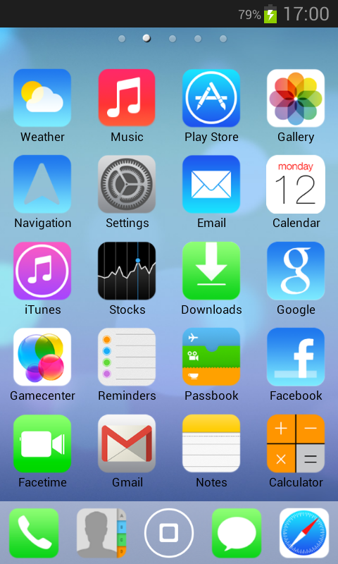 iOS7 - iPhone HD 5 in 1 Theme