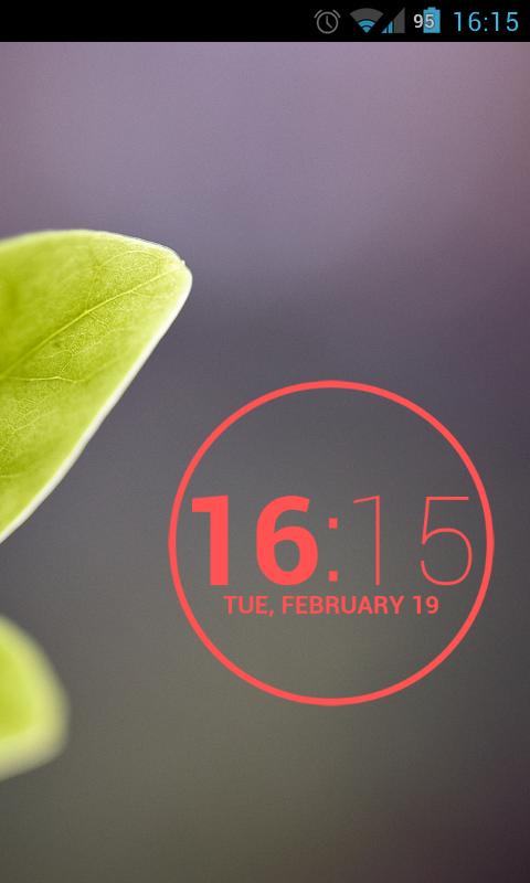 Nexus 4 Date Clock UCCW Skin