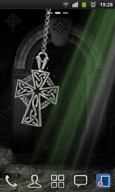 3D Celtic Cross Wallpaper