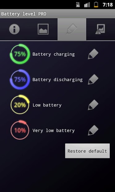 Battery level PRO