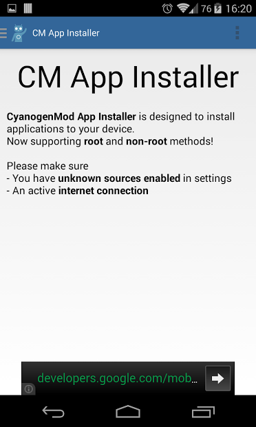 CM App Installer