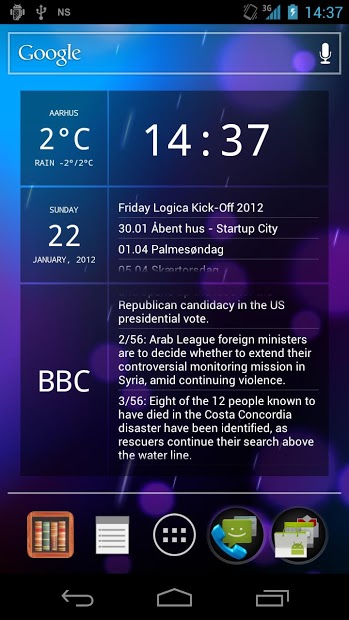 Glass Widgets ICS