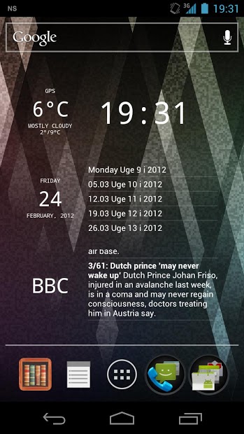 Glass Widgets ICS