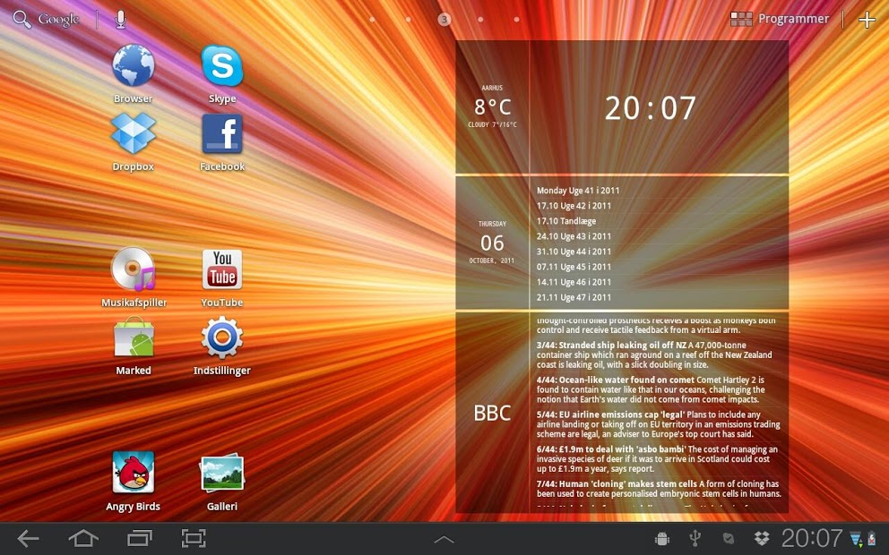 Glass Widgets ICS