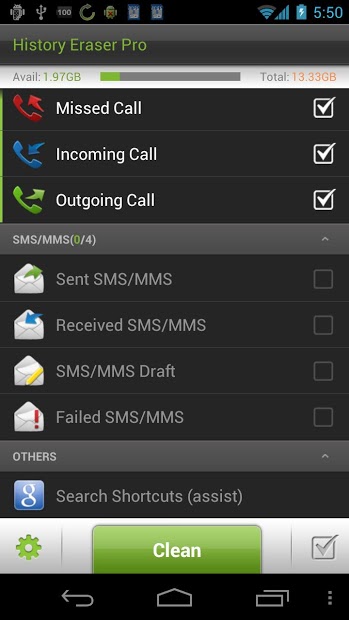 History Eraser Pro - Clean up