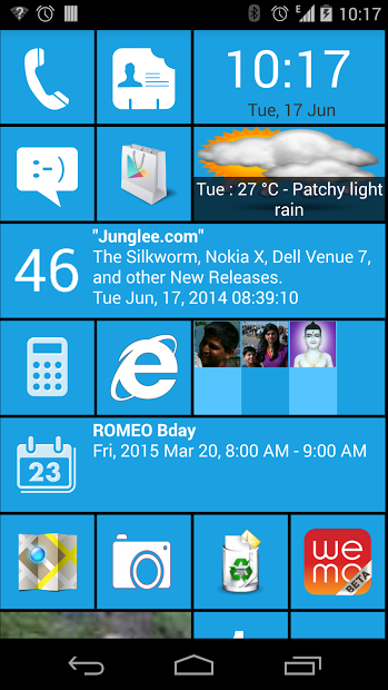 Home 8 + Launcher aLive Tiles