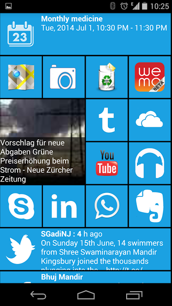 Home 8 + Launcher aLive Tiles