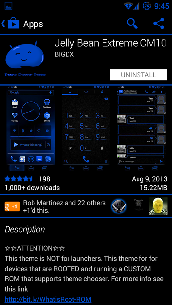 JB Extreme Theme Blue CM11