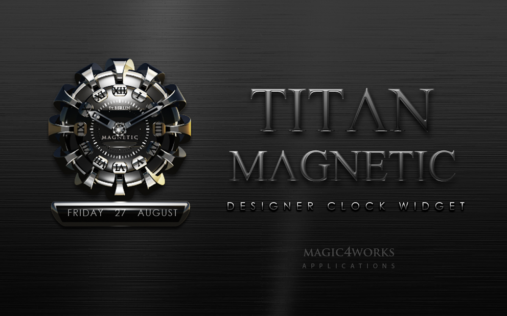 MAGNETIC designer clock widget