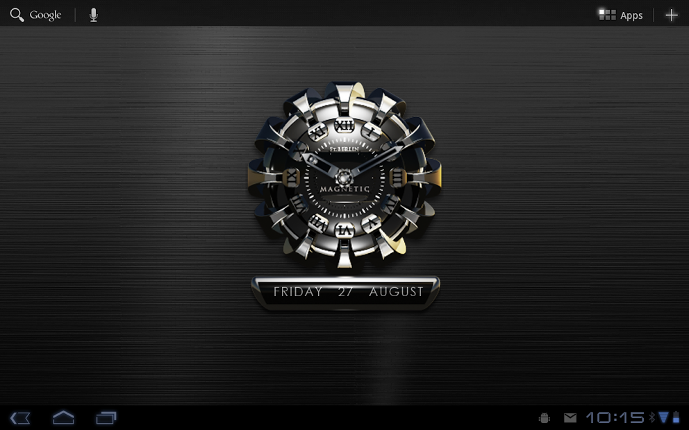 MAGNETIC designer clock widget