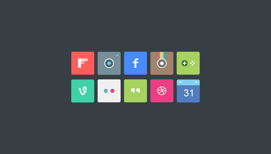 MatteFlat Icon Pack