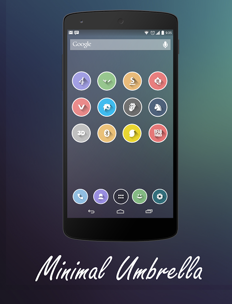 Minimal Umbrella - Icon Pack