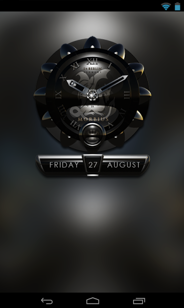 MORBIUS designer clock widget