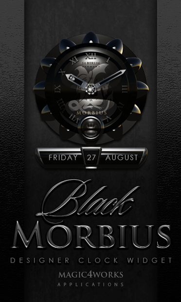 MORBIUS designer clock widget