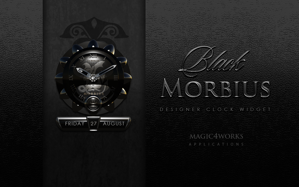 MORBIUS designer clock widget