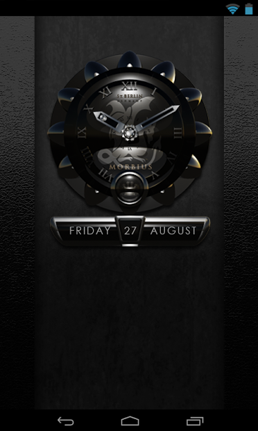 MORBIUS designer clock widget