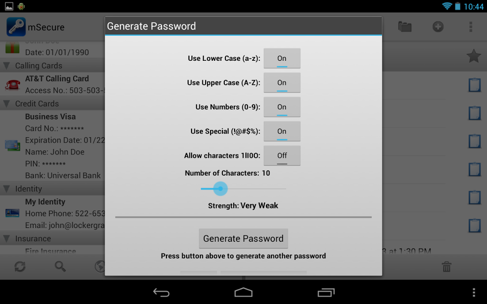 mSecure - Password Manager