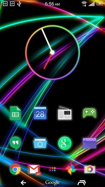 Neon Moonshine Launcher Theme