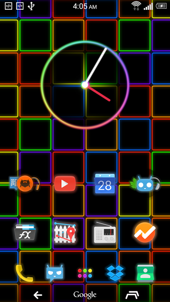 Neon Moonshine Launcher Theme