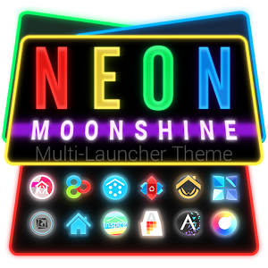 Neon Moonshine Launcher Theme 1.03