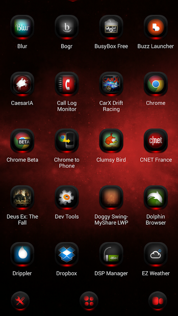 Next Launcher Theme MagicRed