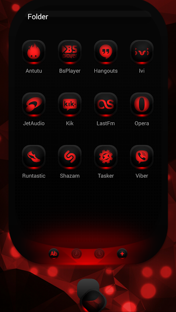 Next Launcher Theme MagicRed