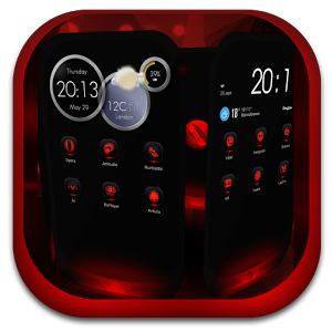 Next Launcher Theme MagicRed 1.0
