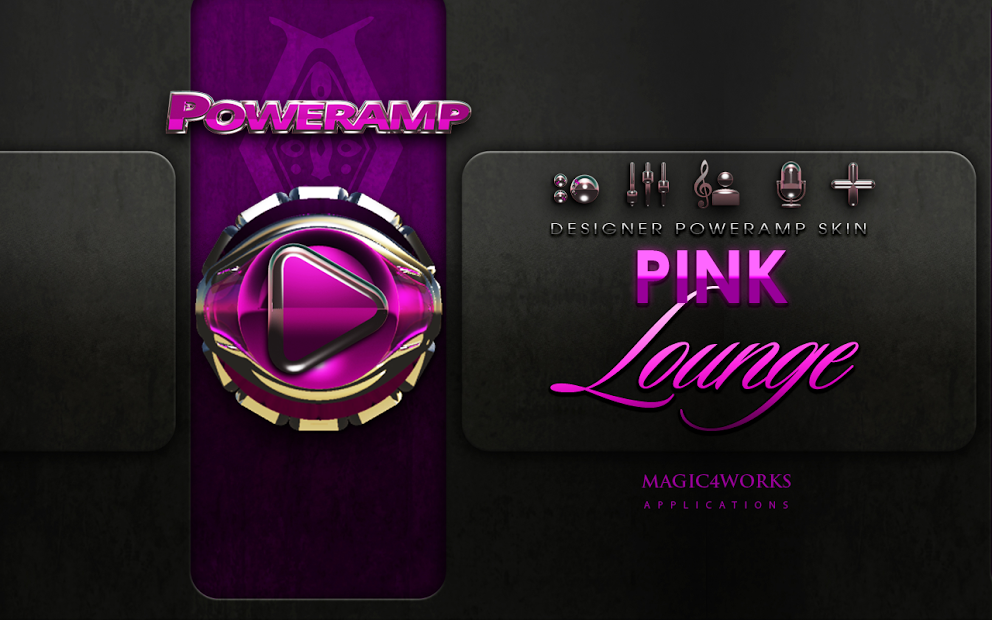 Pink Lounge HD Poweramp skin