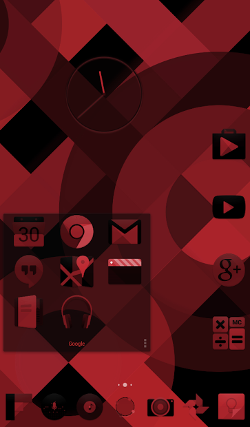 Red Moonshine Launcher Theme