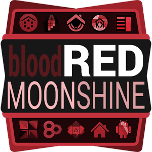Red Moonshine Launcher Theme 1.01