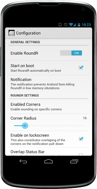 Roundr - Round Screen Corners