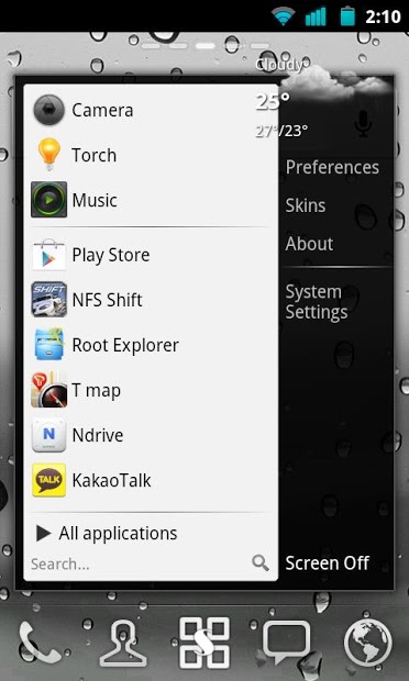 Start menu for Android