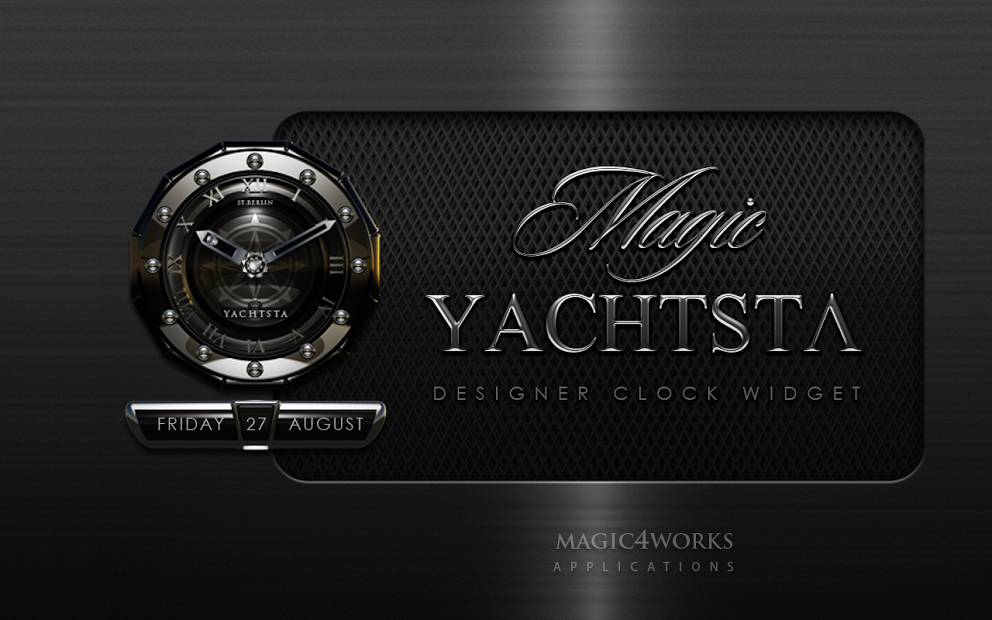 YACHT designer clock widget