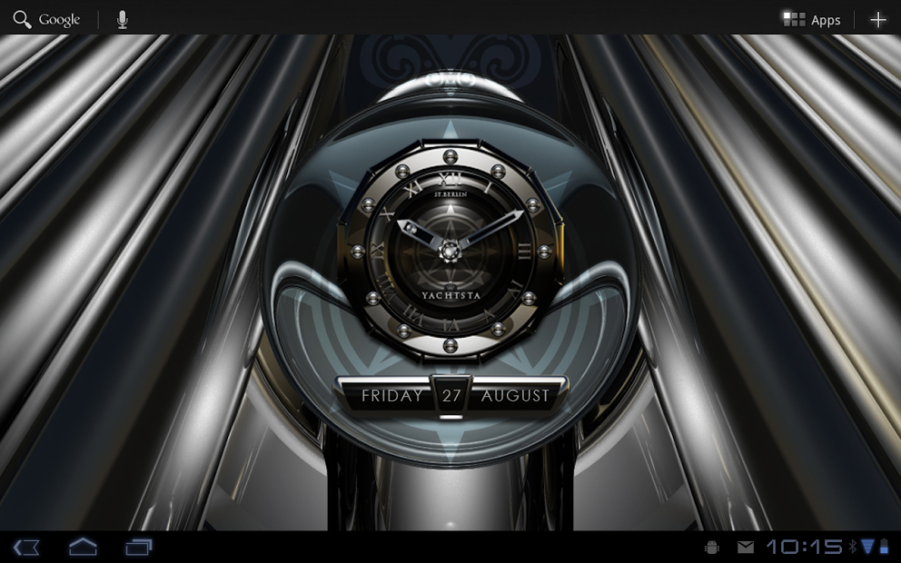 YACHT designer clock widget