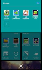 WP7blue Theme GO Launcher EX