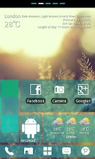 WP7blue Theme GO Launcher EX