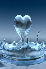Magic touch:Heart water splash