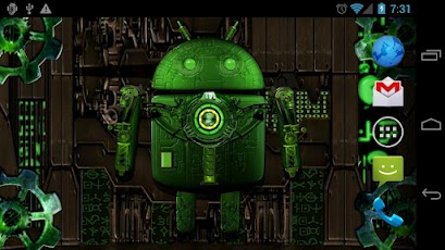 Steampunk Droid Free Wallpaper