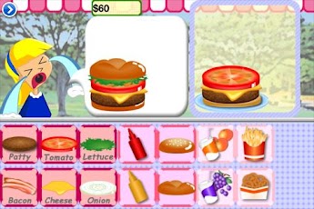 Yummy Burger kids cooking game