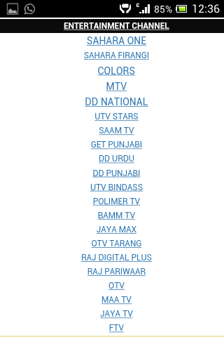 HD 2G And 3G Users Live Tv