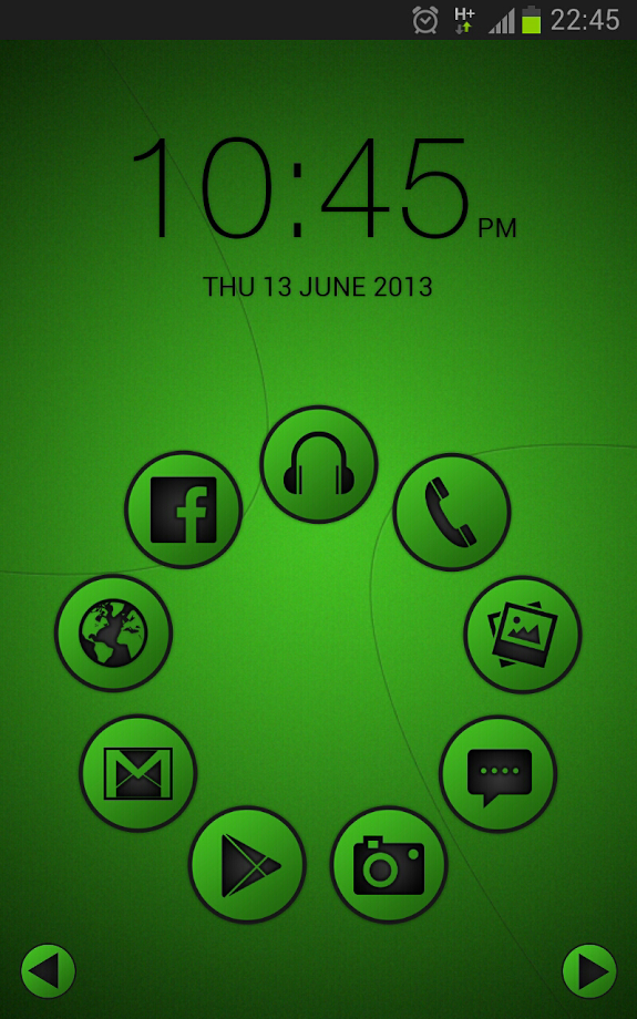 Smart launcher theme SoftGreen