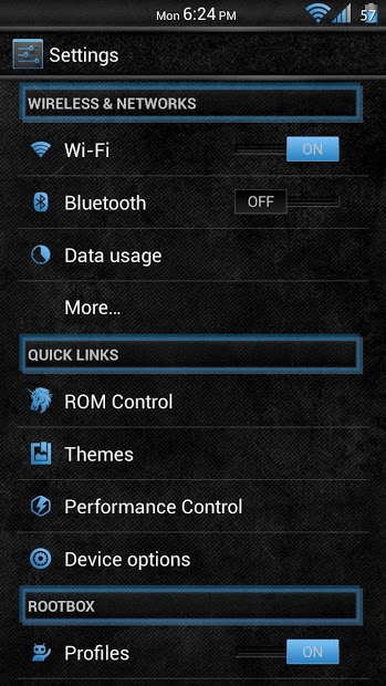 Stone Grunge Blue CM10 Theme