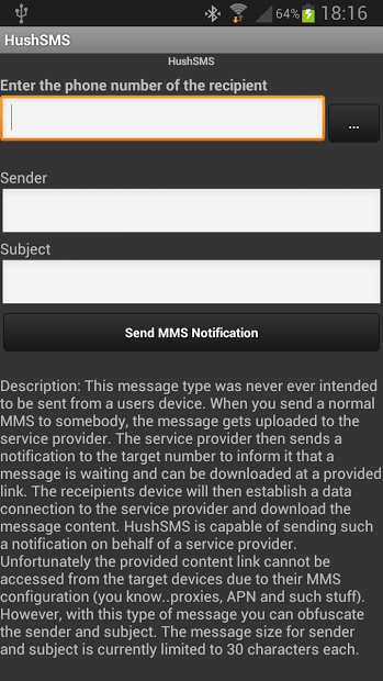 HushSMS Full Version