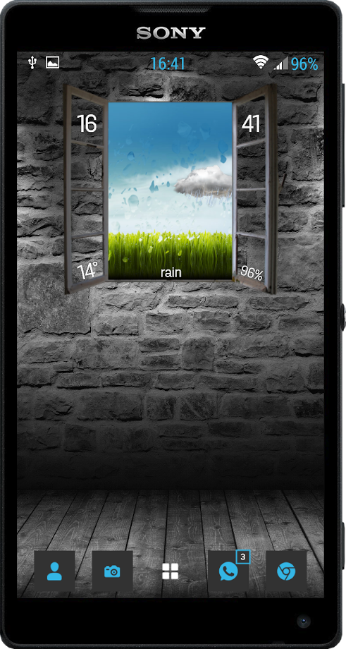 Real Window UCCW Weather Skin