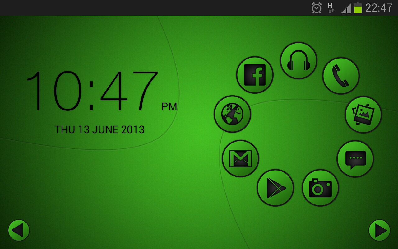 Smart launcher theme SoftGreen