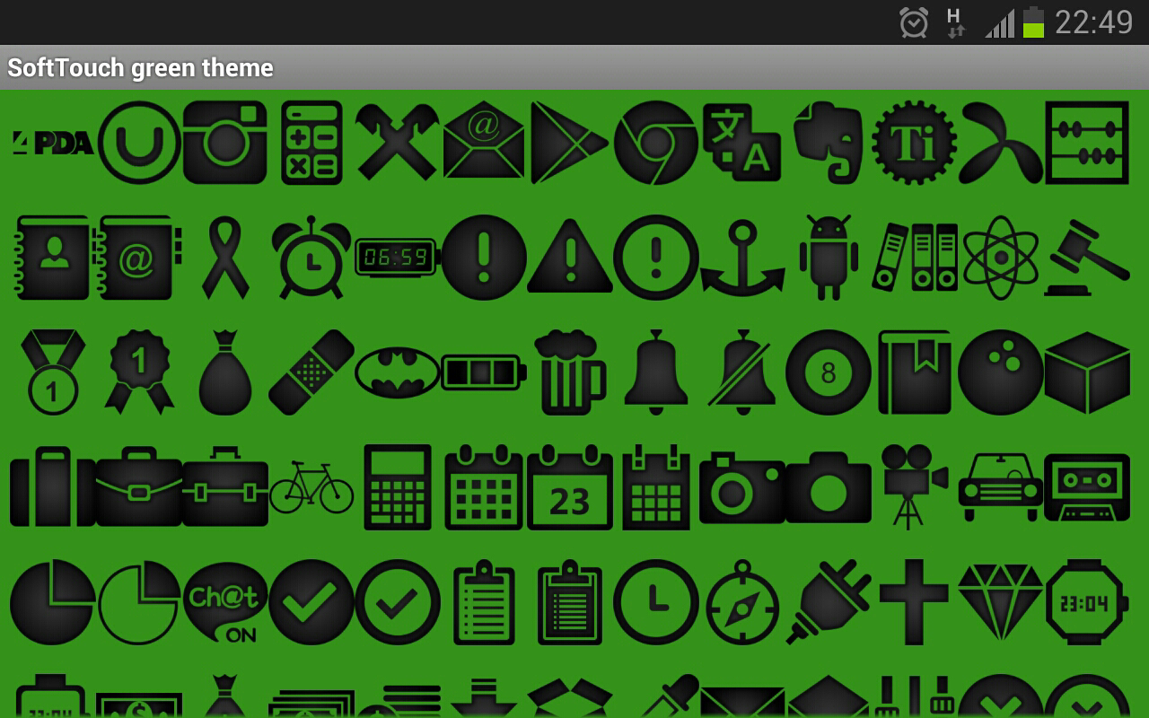 Smart launcher theme SoftGreen