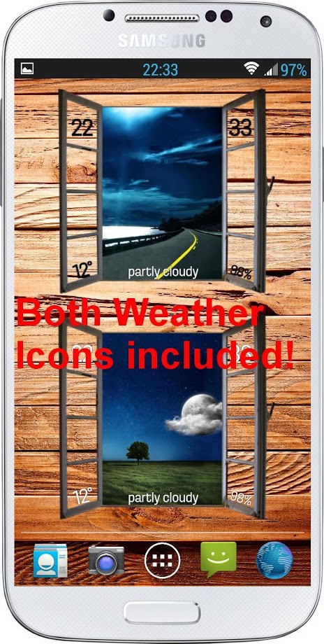 Real Window UCCW Weather Skin